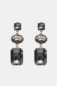 Geometrical Shape Glass Dangle Earrings - Coolpeacock