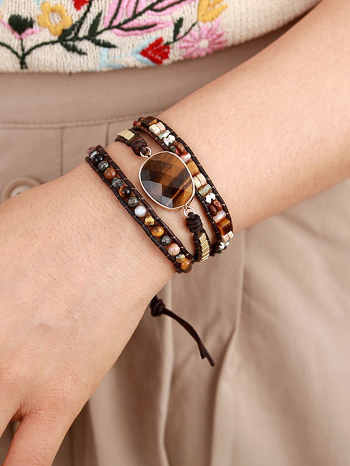 Geometrical Shape Triple - Layer Bracelet - Coolpeacock