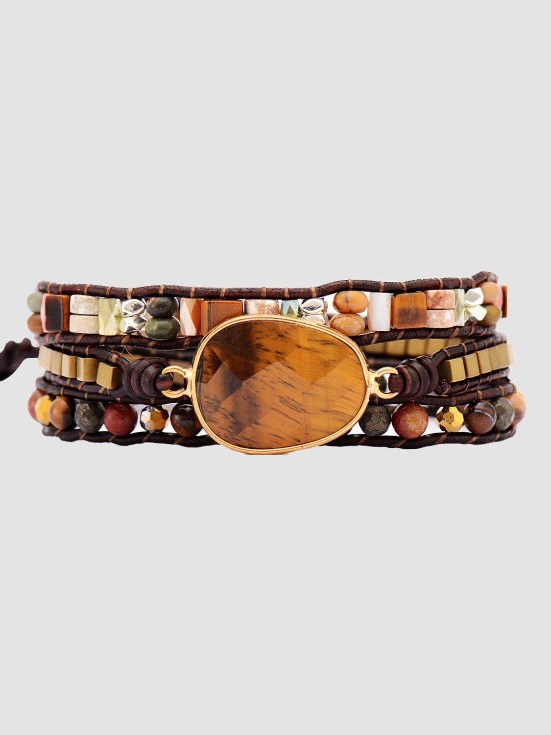 Geometrical Shape Triple - Layer Bracelet - Coolpeacock