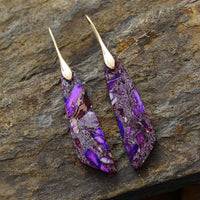 Gold - Plated Copper Dangle Earrings - Coolpeacock
