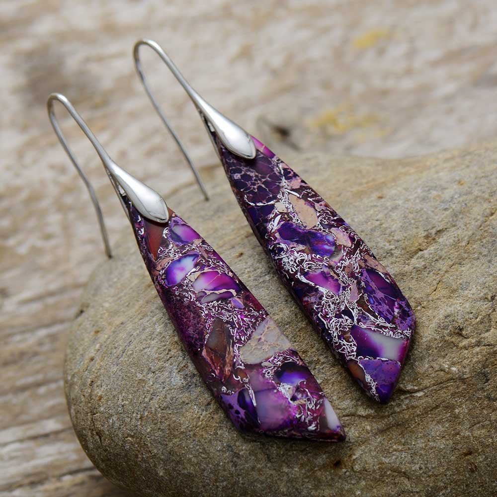 Gold - Plated Copper Dangle Earrings - Coolpeacock