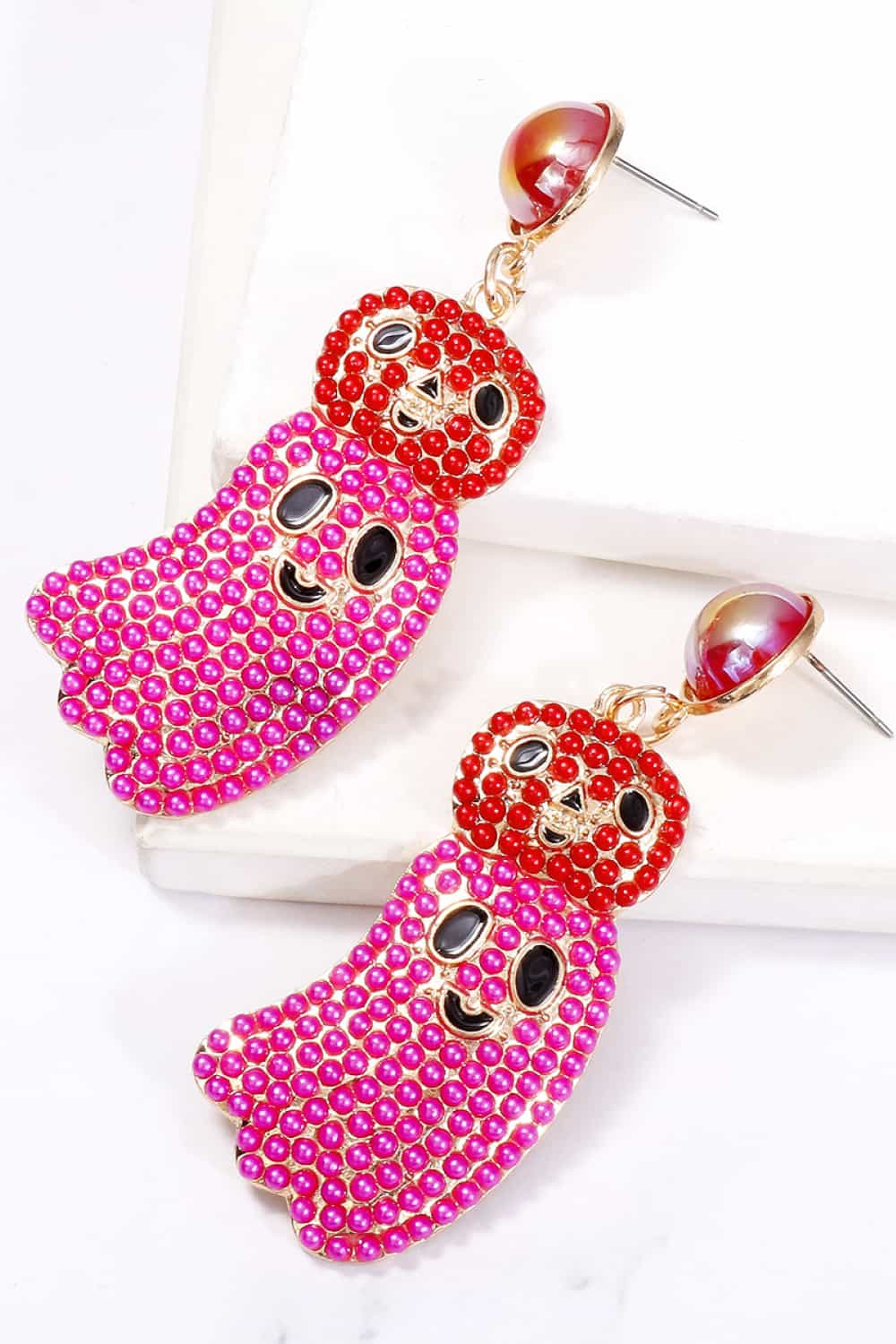 Halloween Ghost Shape Dangle Earrings - Coolpeacock