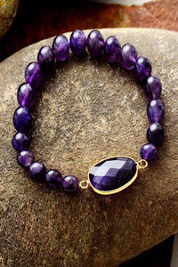 Handmade Amethyst Beaded Bracelet - Coolpeacock