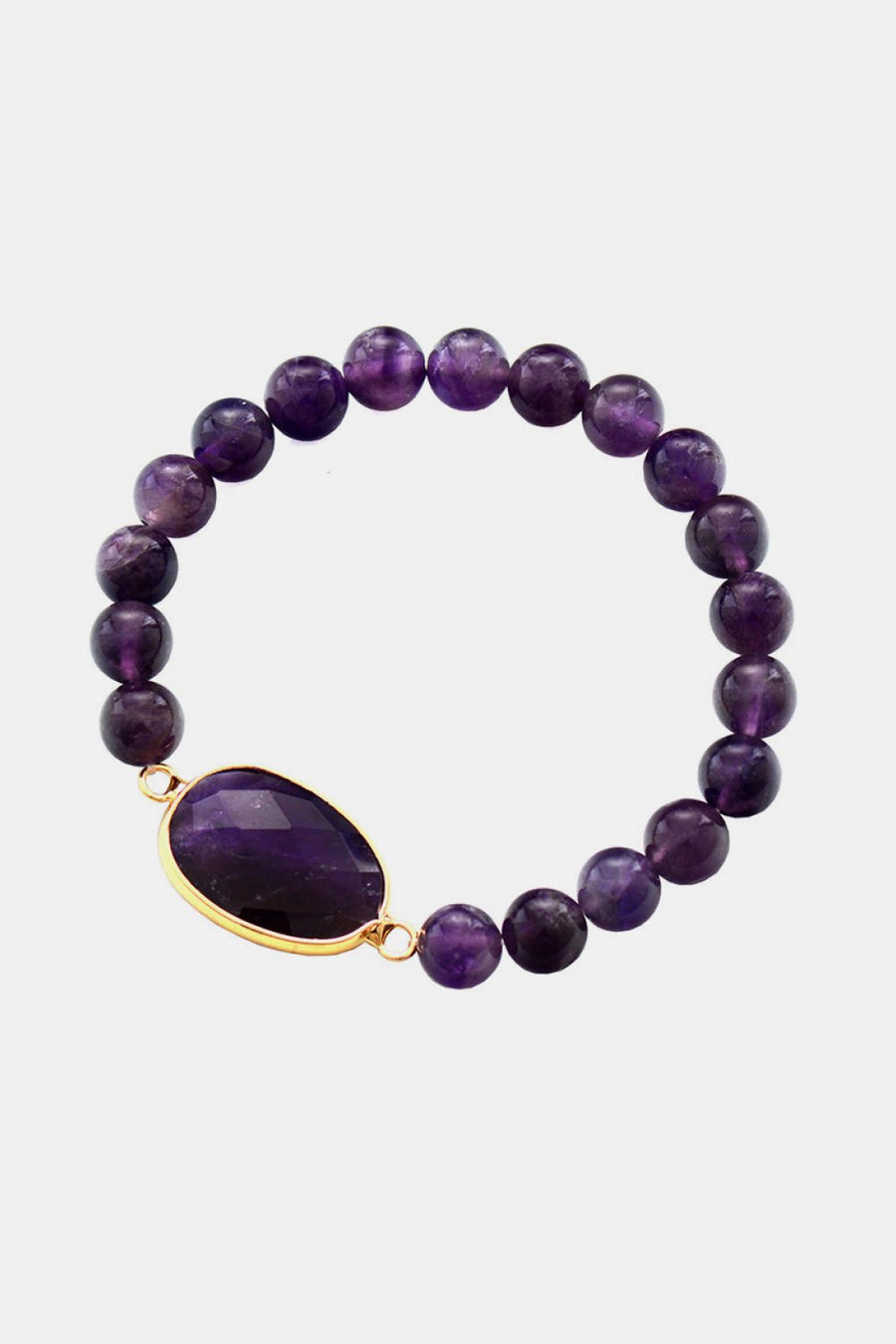 Handmade Amethyst Beaded Bracelet - Coolpeacock
