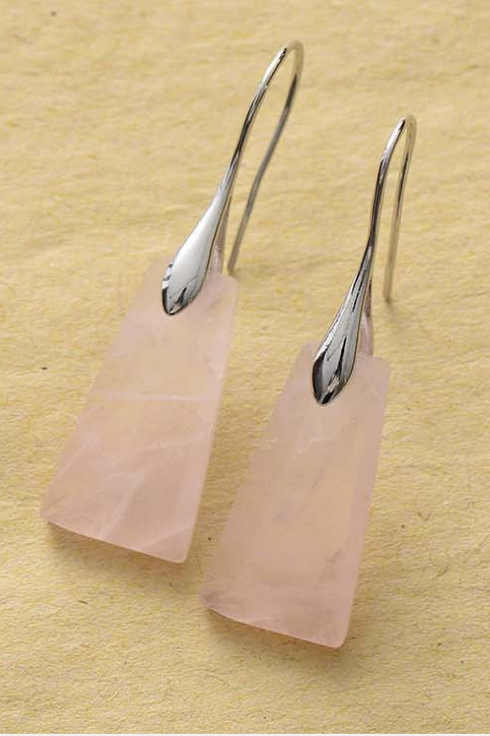 Handmade Geometrical Shape Natural Stone Dangle Earrings - Coolpeacock