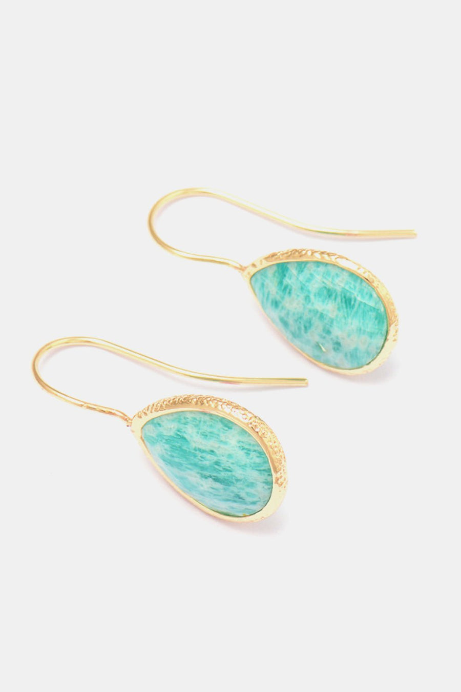 Handmade Natural Stone Teardrop Earrings - Coolpeacock