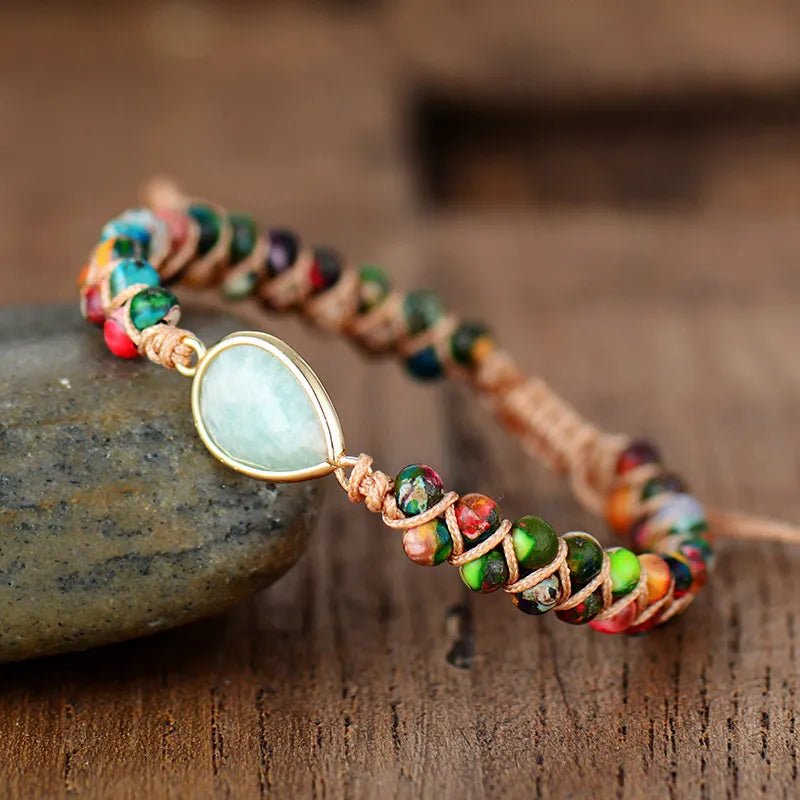 Handmade Teardrop Shape Beaded Bracelet - Coolpeacock