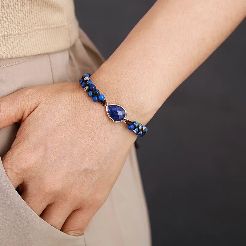 Handmade Teardrop Shape Beaded Bracelet - Coolpeacock