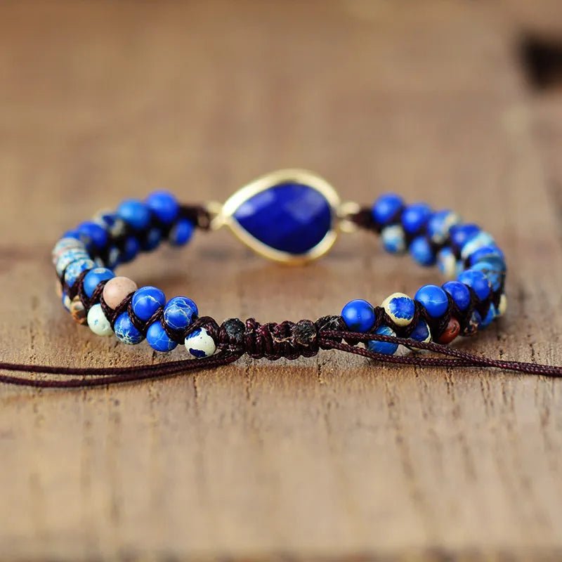Handmade Teardrop Shape Beaded Bracelet - Coolpeacock
