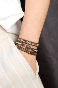 Handmade Triple Layer Beaded Bracelet - Coolpeacock