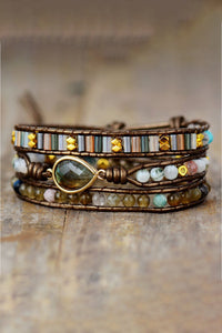Handmade Triple Layer Beaded Bracelet - Coolpeacock