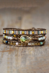 Handmade Triple Layer Beaded Bracelet - Coolpeacock