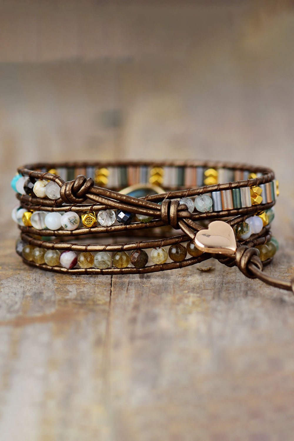 Handmade Triple Layer Beaded Bracelet - Coolpeacock