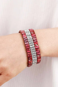 Handmade Triple Layer Natural Stone Bracelet - Coolpeacock