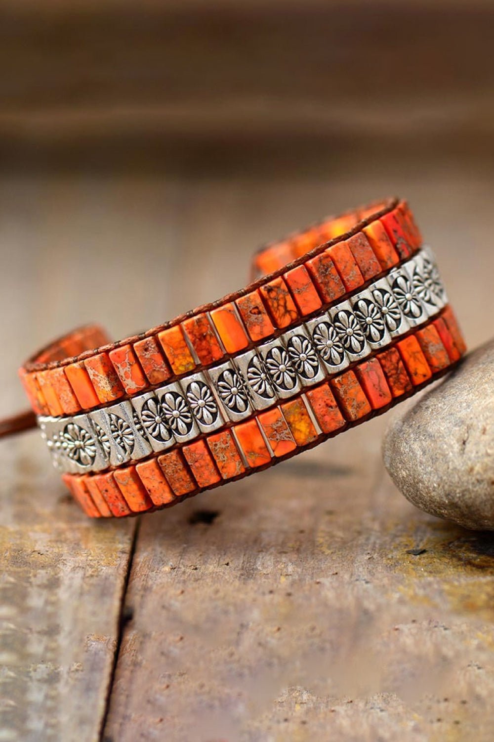 Handmade Triple Layer Natural Stone Bracelet - Coolpeacock