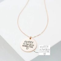 Handwritten Personalized Coin Necklace - Coolpeacock