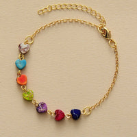Heart Natural Stone Bracelet - Coolpeacock