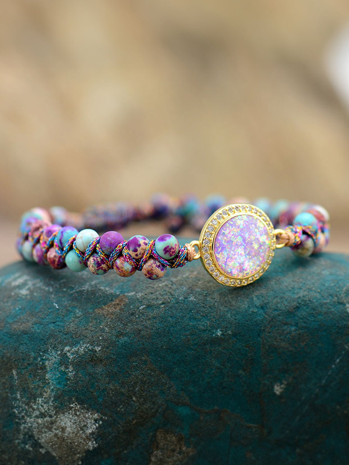 Imperial Jasper Beaded Bracelet - Coolpeacock