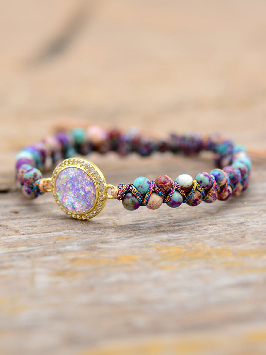 Imperial Jasper Beaded Bracelet - Coolpeacock