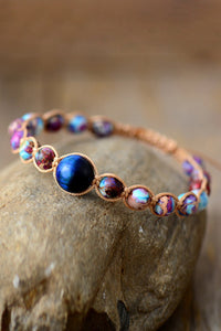 Imperial Jasper & Natural Stone Beaded Bracelet - Coolpeacock
