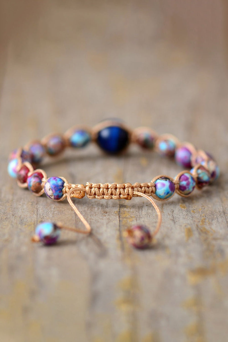 Imperial Jasper & Natural Stone Beaded Bracelet - Coolpeacock