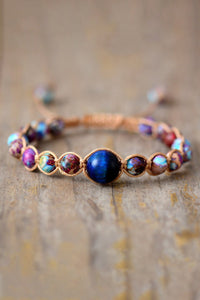 Imperial Jasper & Natural Stone Beaded Bracelet - Coolpeacock