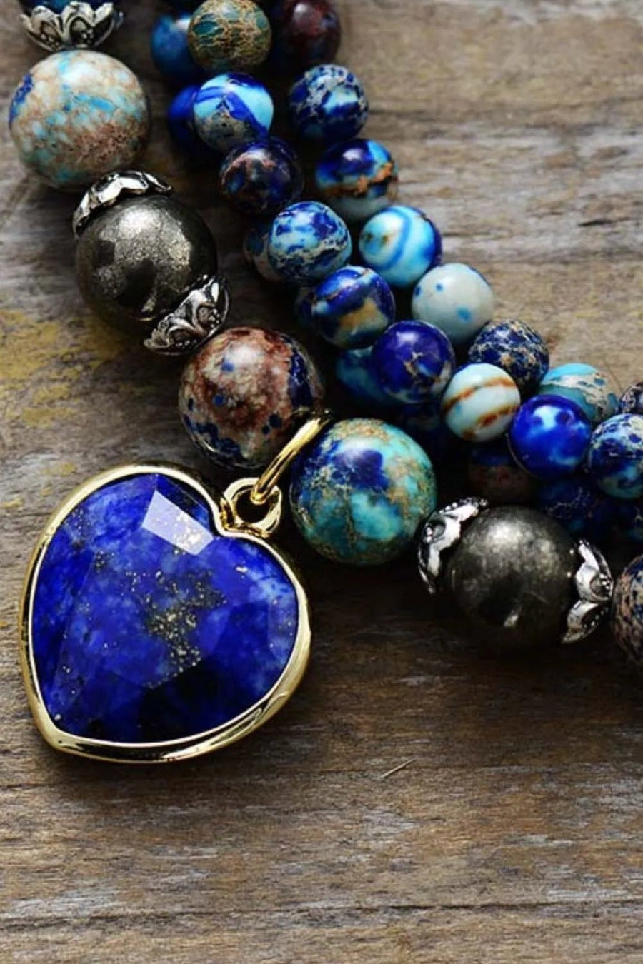 Imperial Stone Heart Three - Layered Bracelet - Coolpeacock