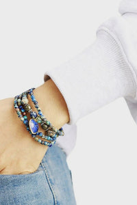 Imperial Stone Heart Three - Layered Bracelet - Coolpeacock