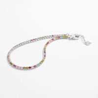 Inlaid Zircon 925 Sterling Silver Bracelet - Coolpeacock