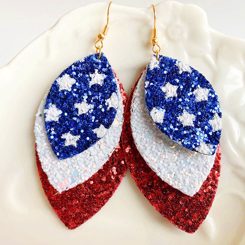 Leaf Shape Copper Dangle Earrings - Coolpeacock