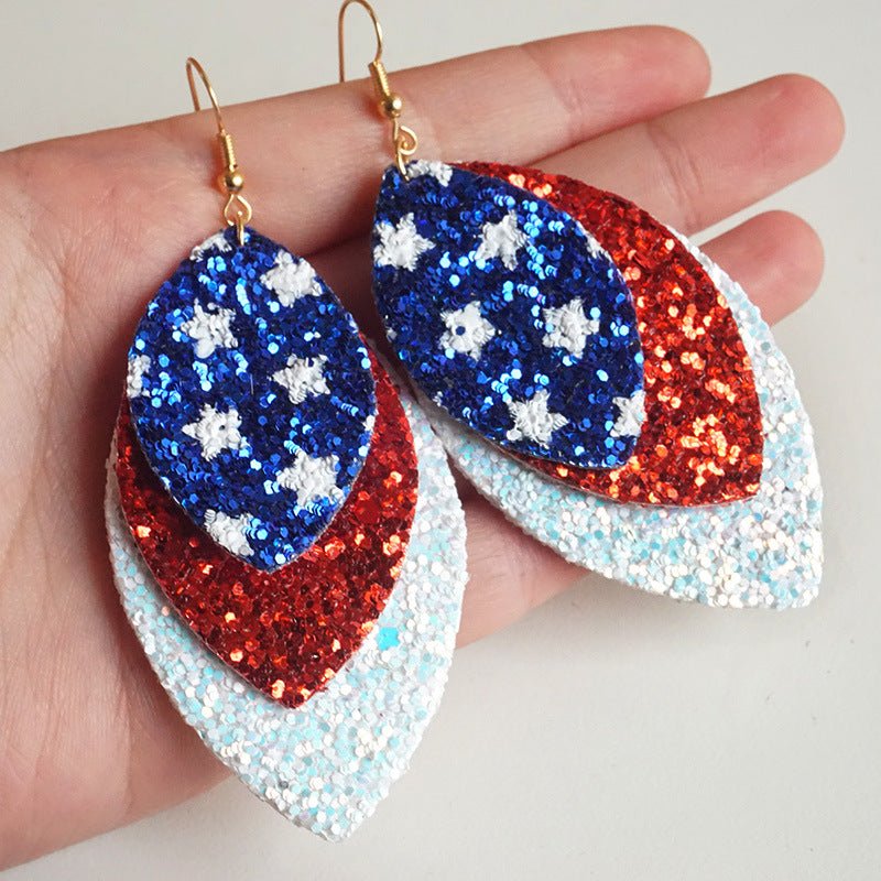 Leaf Shape Copper Dangle Earrings - Coolpeacock
