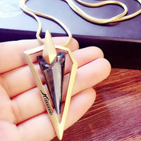 Lightweight Long Necklace with Crystals - Coolpeacock