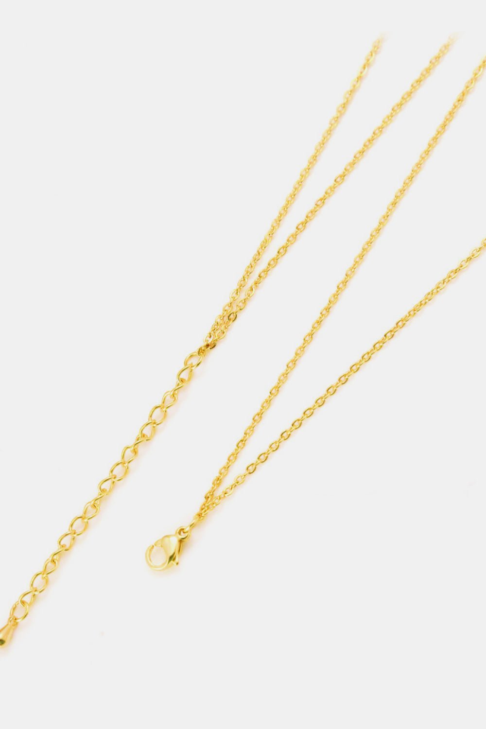 Linked Ring Pendant Chain Necklace - Coolpeacock