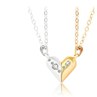 Magnetic Rotating Couples Necklaces Heart Necklace Gifts for Him and Her - Coolpeacock