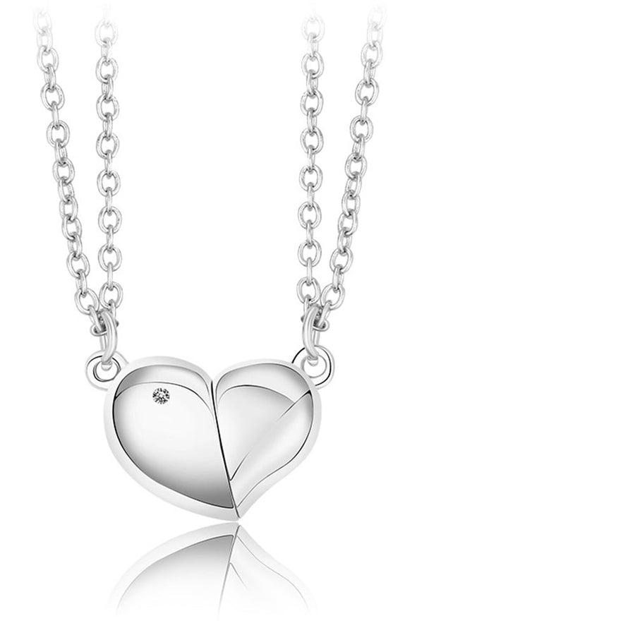 Magnetic Rotating Necklaces Heart Necklace Couples Gifts for Him and Her - Coolpeacock