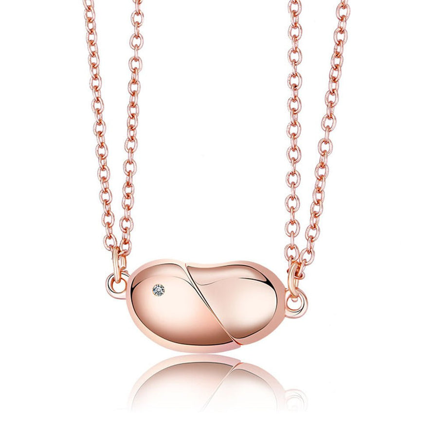 Magnetic Rotating Necklaces Heart Necklace Couples Gifts for Him and Her - Coolpeacock