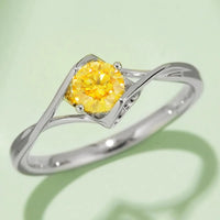 Moissanite 925 Sterling Silver Ring - Coolpeacock