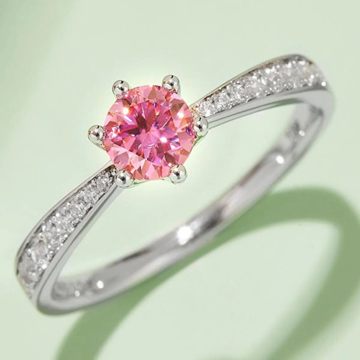 Moissanite 925 Sterling Silver Ring - Coolpeacock