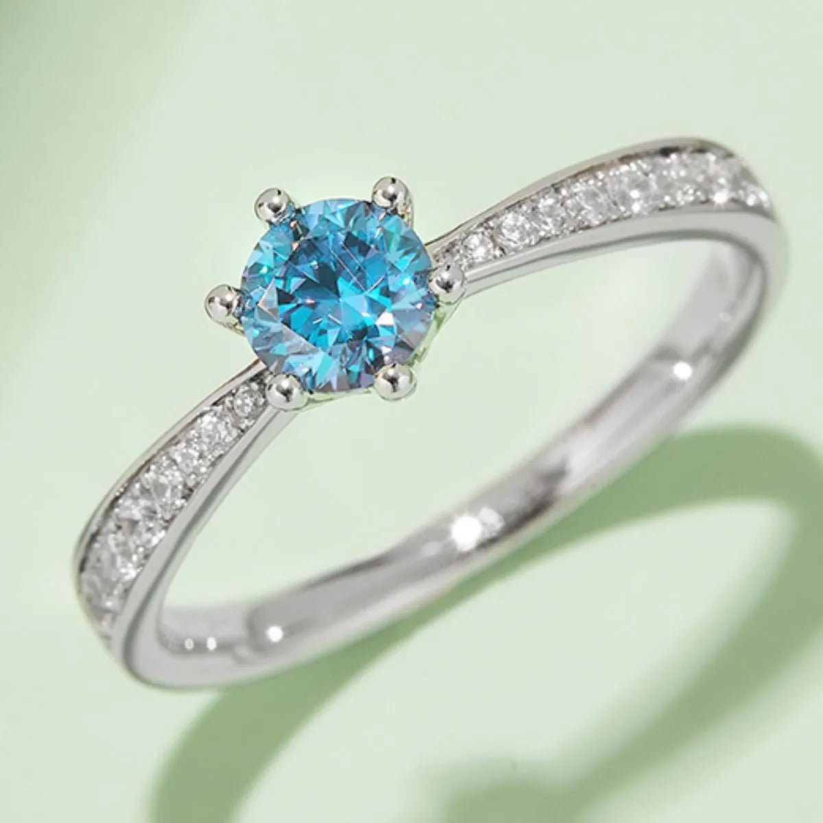 Moissanite 925 Sterling Silver Ring - Coolpeacock