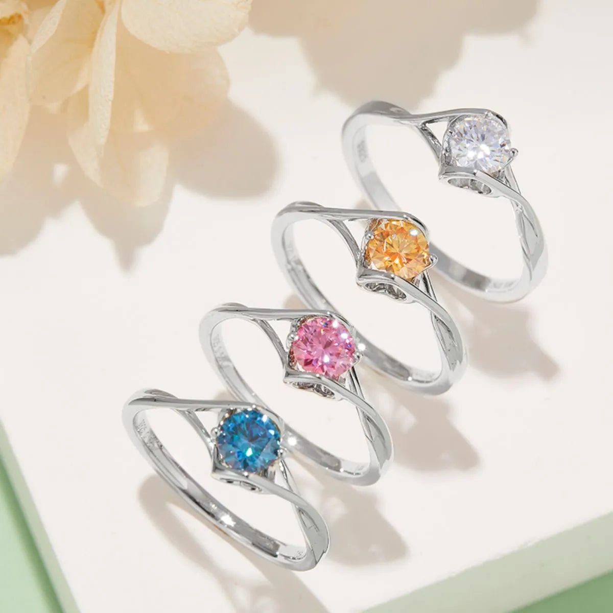 Moissanite 925 Sterling Silver Ring - Coolpeacock