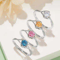 Moissanite 925 Sterling Silver Ring - Coolpeacock