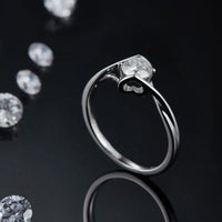 Moissanite 925 Sterling Silver Ring - Coolpeacock