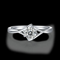 Moissanite 925 Sterling Silver Ring - Coolpeacock