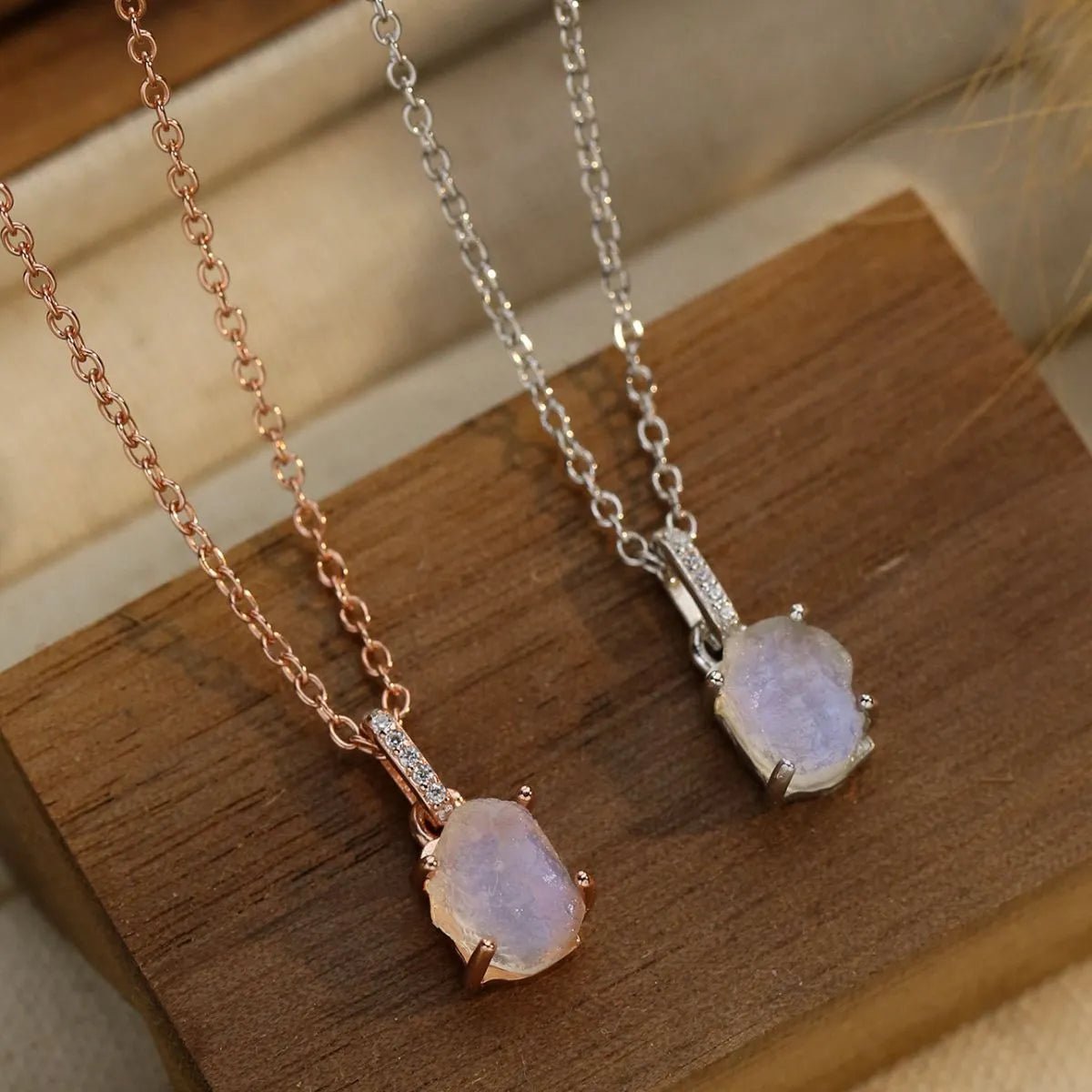 Moonstone 925 Sterling Silver Necklace - Coolpeacock