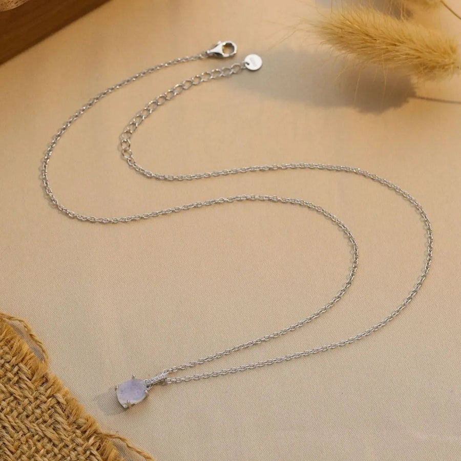Moonstone 925 Sterling Silver Necklace - Coolpeacock
