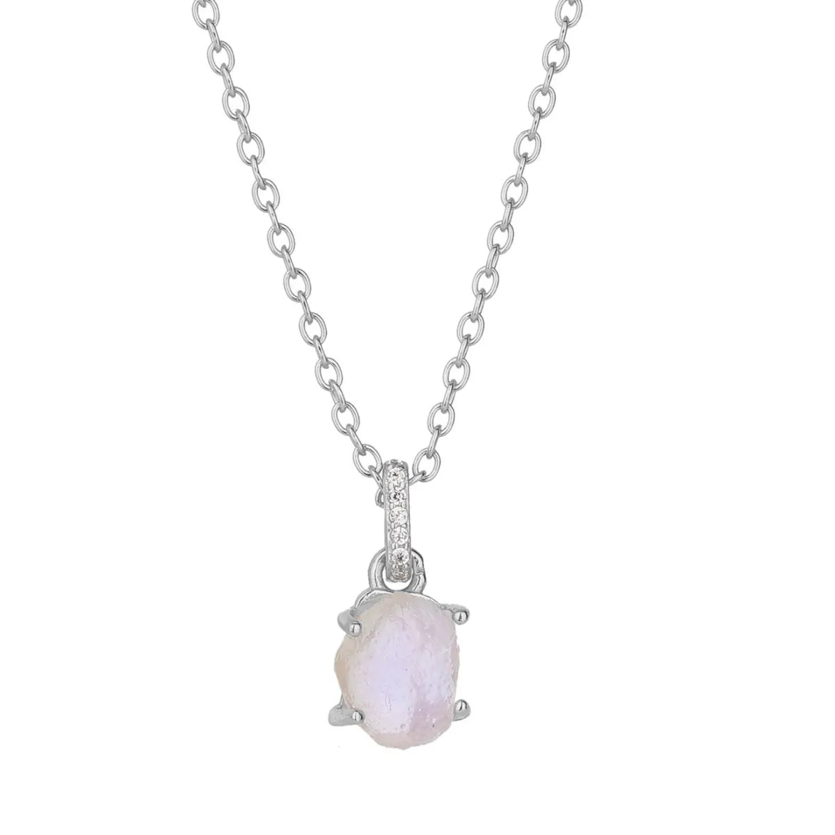Moonstone 925 Sterling Silver Necklace - Coolpeacock