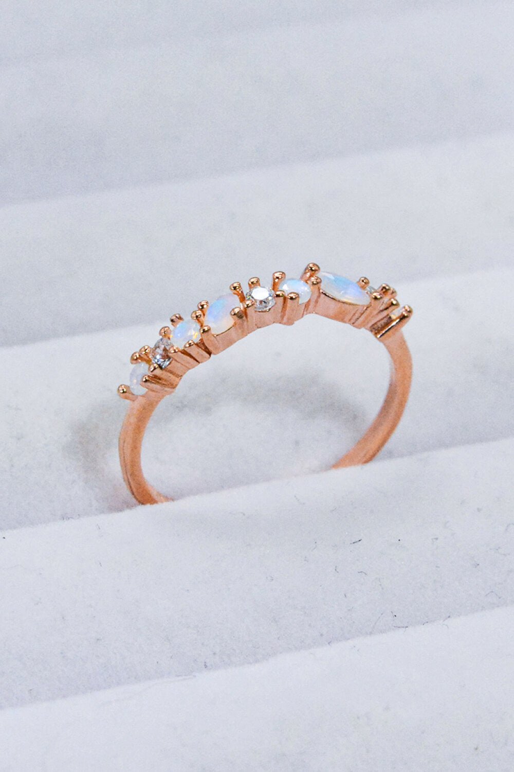 Moonstone and Zircon Decor Ring - Coolpeacock