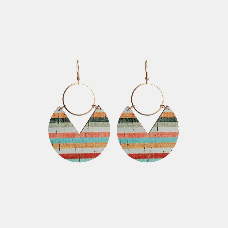 Ms.Pac - Man Shape Wooden Dangle Earrings - Coolpeacock