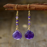 Natural Stone Bead Shape Earrings - Coolpeacock