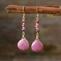 Natural Stone Bead Shape Earrings - Coolpeacock